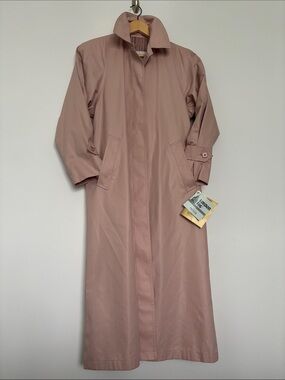 NWT London Fog Dusty Rose Trench Coat Old Money